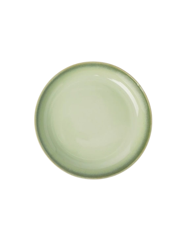 Chadwick Wiped Edge Shallow Bowl Small - Olive