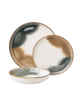 Chadwick Poured Speckle 12pc Dinner Set - Olive