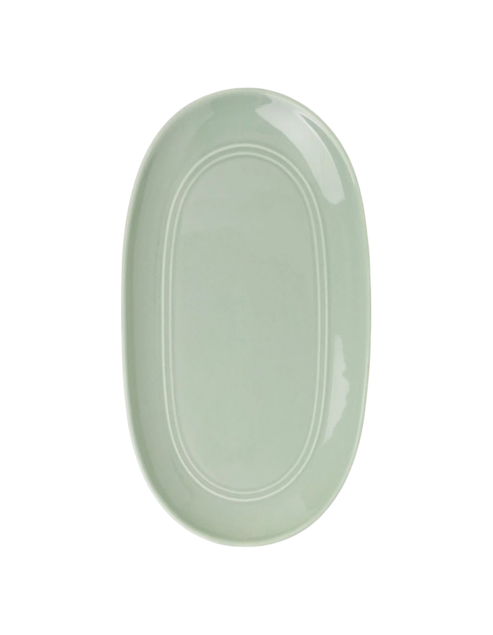 Boulevard Oval Platter - Sage Green