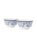 Indigo Floral Cereal Bowl Set of 2 in Blue