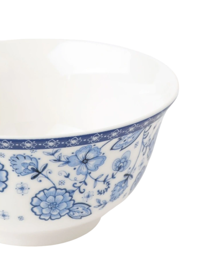 Indigo Floral Cereal Bowl Set of 2 in Blue