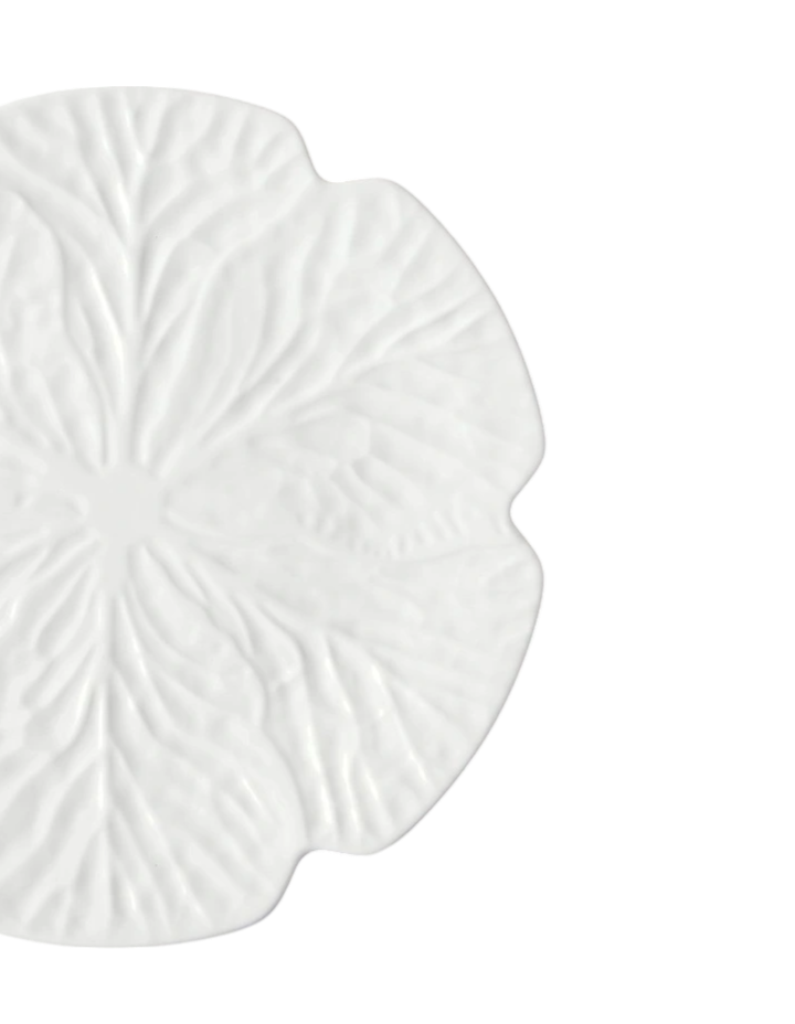 Cabbage Oval Platter - White