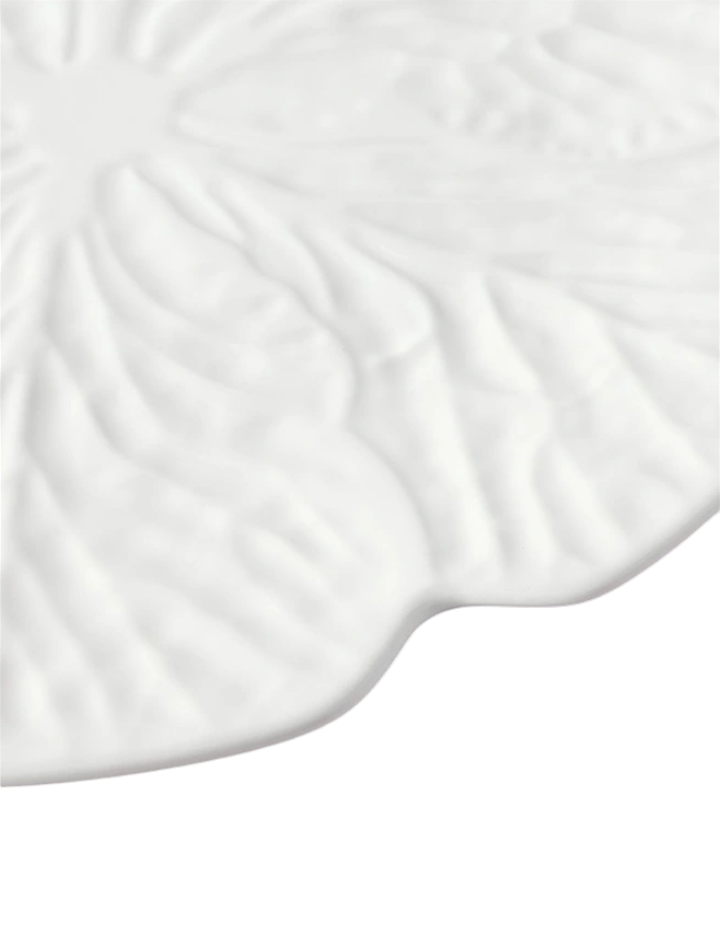 Cabbage Oval Platter - White