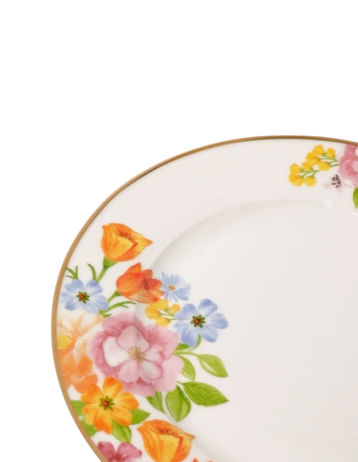Maisie Floral Cake Plate Set of 2 in Multicolour