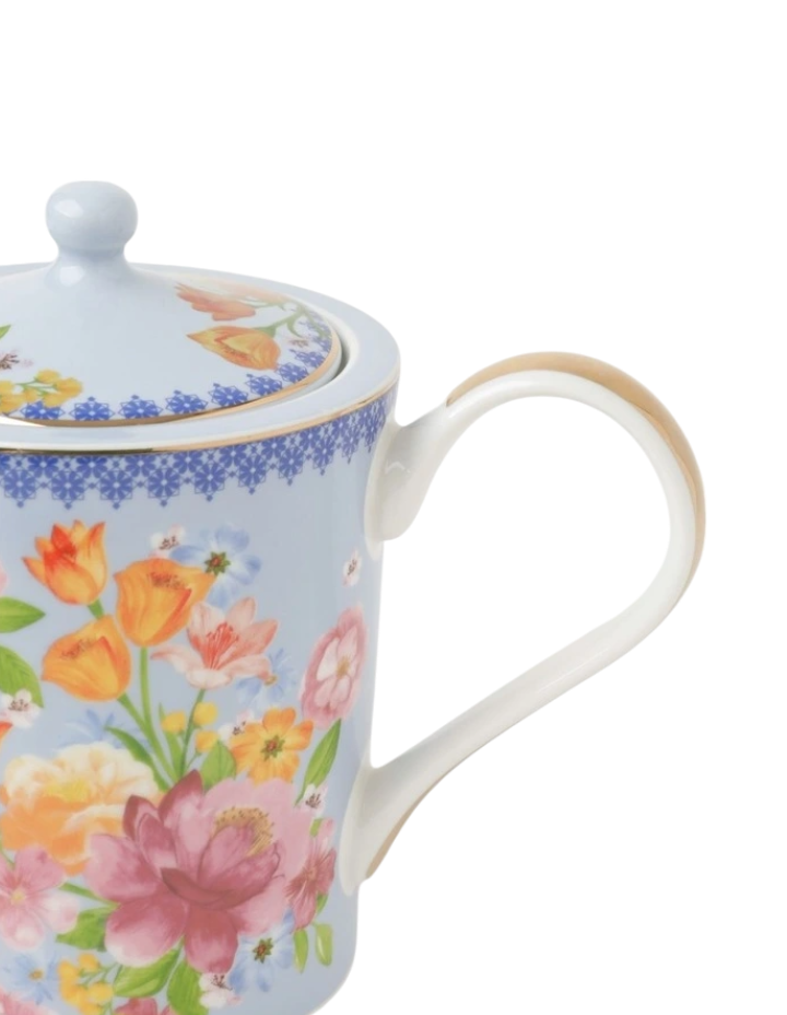 Maisie Floral Teapot with Strainer in Multicolour