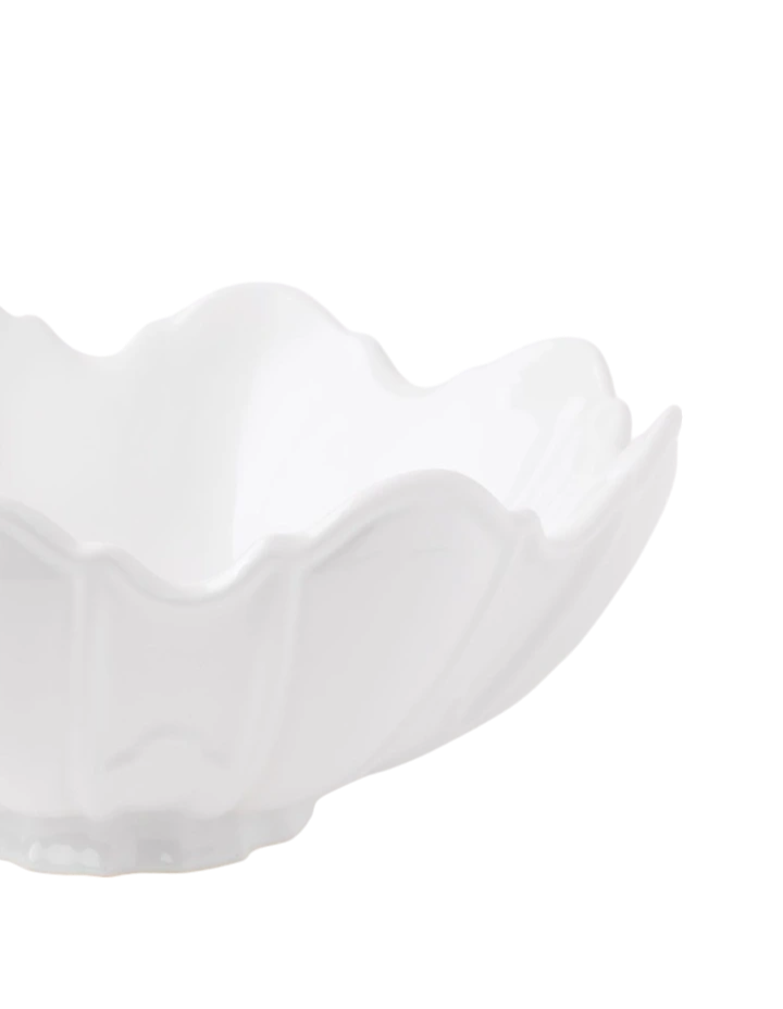 Forde Ceramic Petal Bowl in White