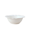 Bella Scalloped Cereal Bowl in White