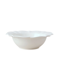 Bella Scalloped Small Serving Bowl in White