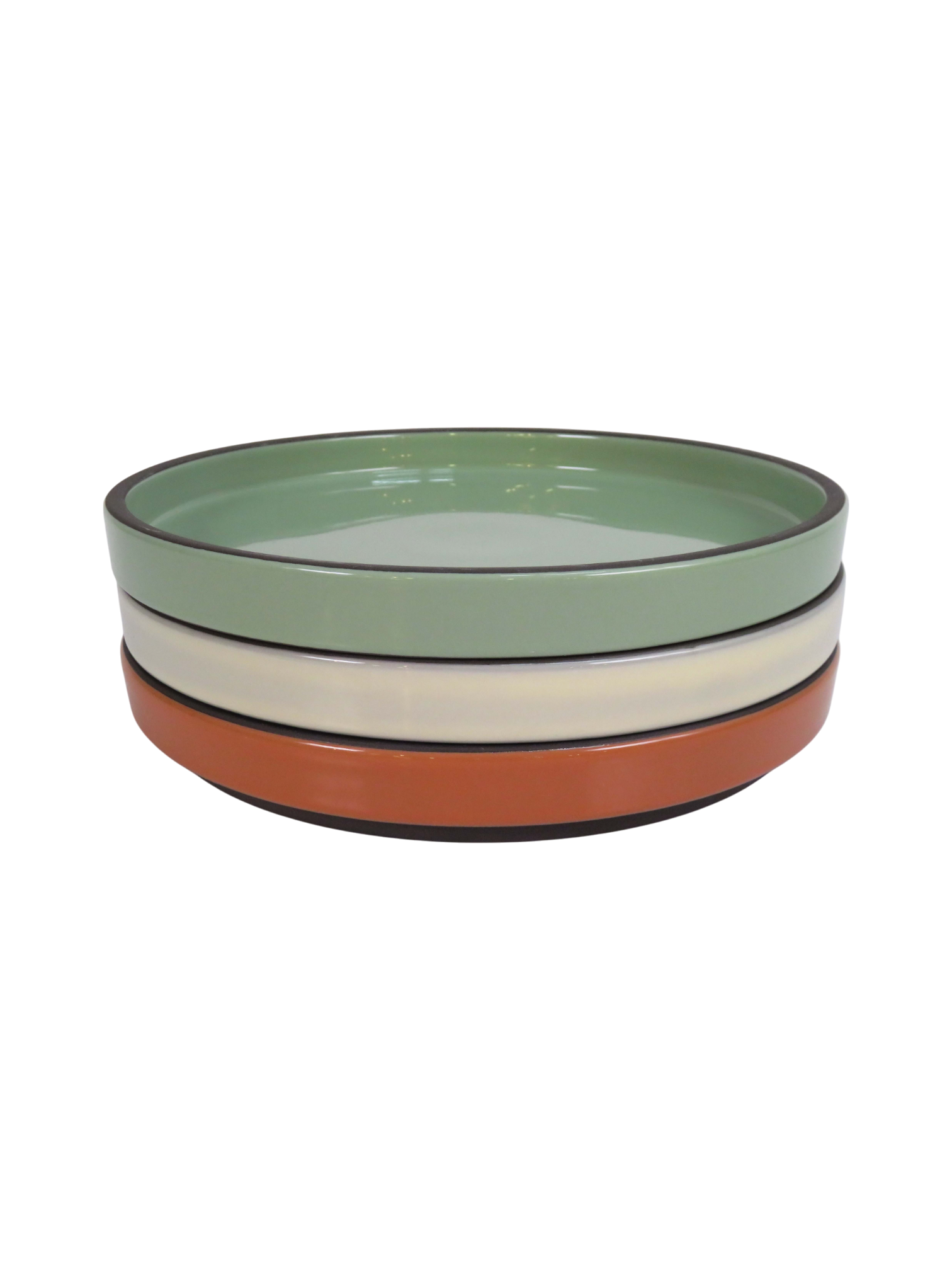 Stackable Solid Glaze Dinner Plate