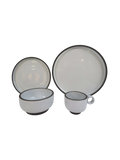Monochrome Rim Dinnerware Set