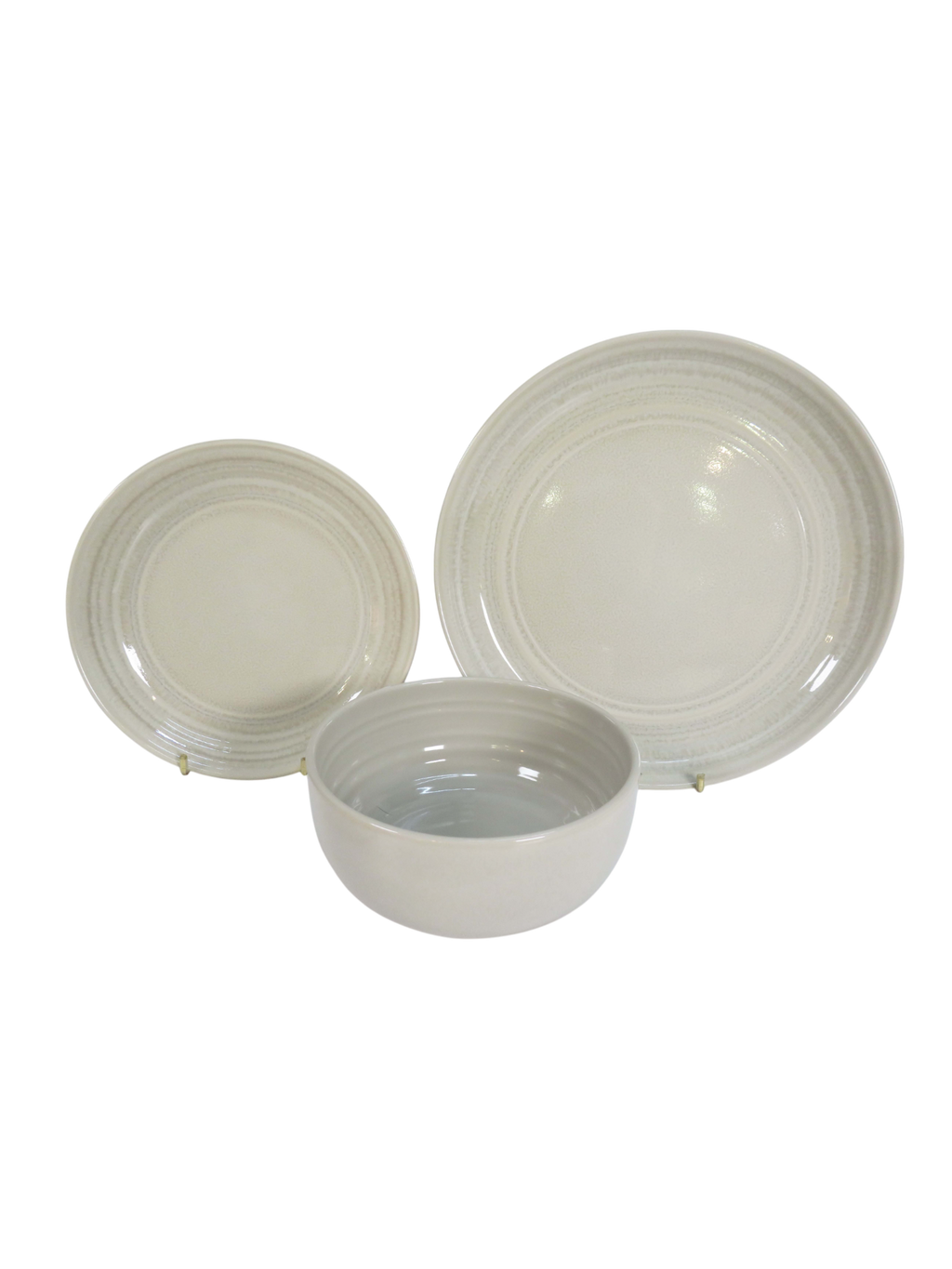 3 Piece Sand Dinnerware Set