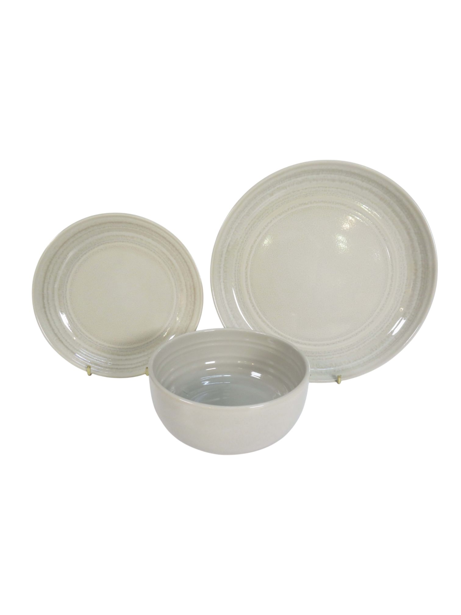 3 Piece Sand Dinnerware Set
