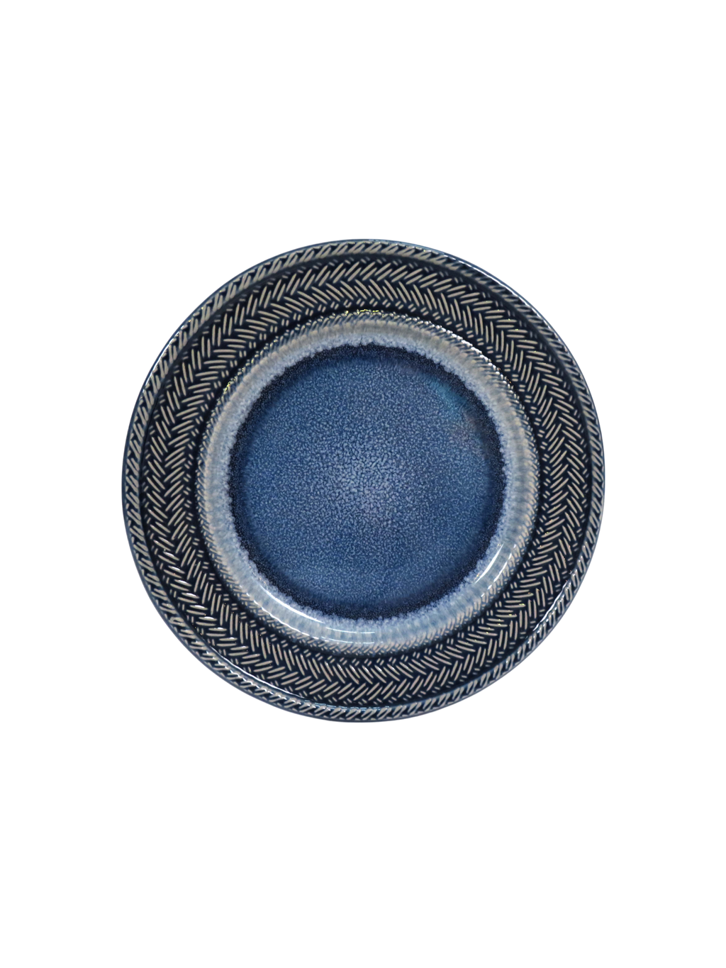Herringbone Side Plate - Blue