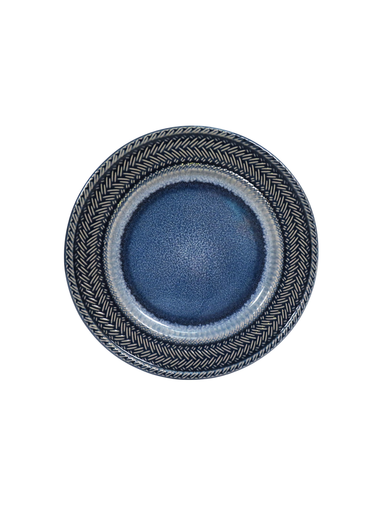 Herringbone Side Plate - Blue