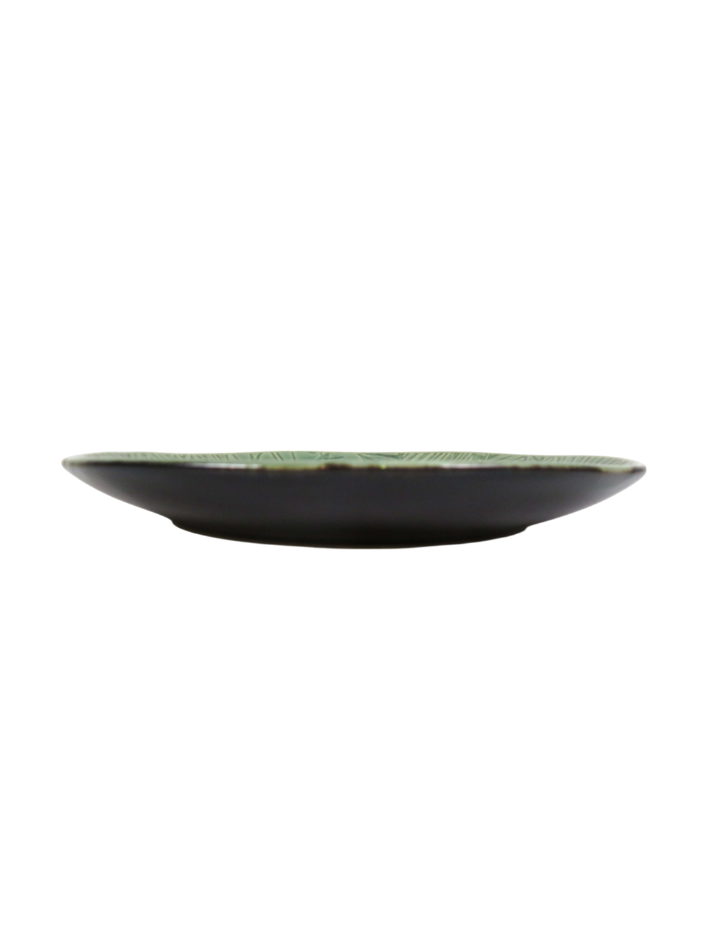 Embossed Palm Leaf Side Plate - Olive