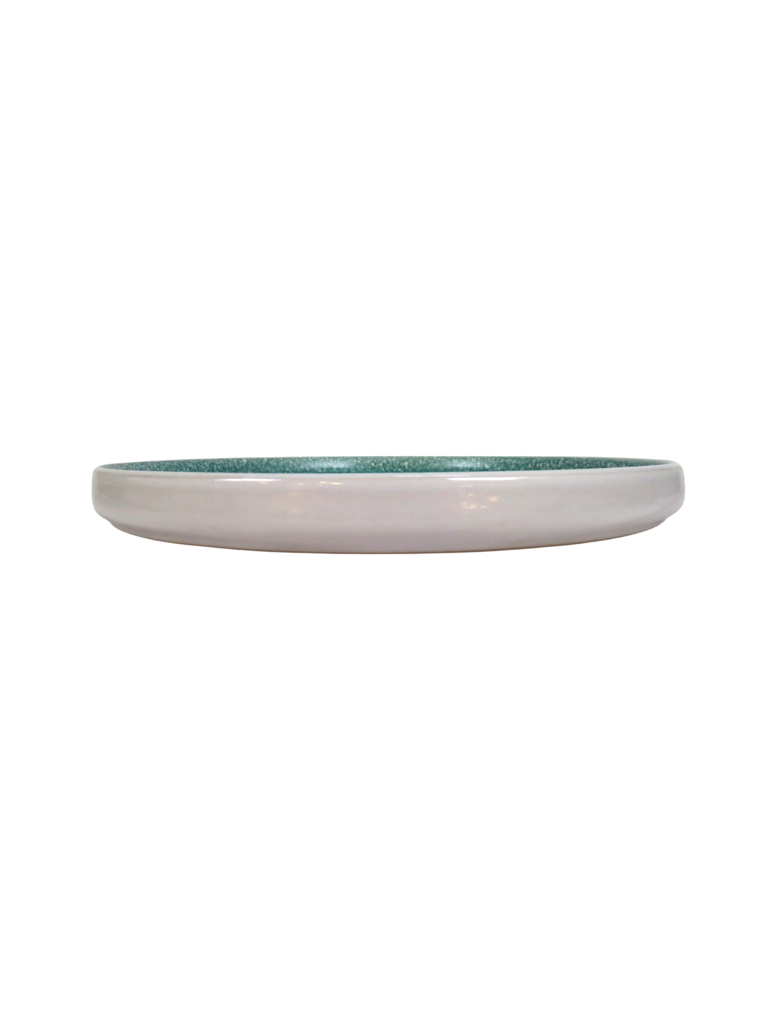 Two-Toned Reactive Glaze Side Plate - Aqua