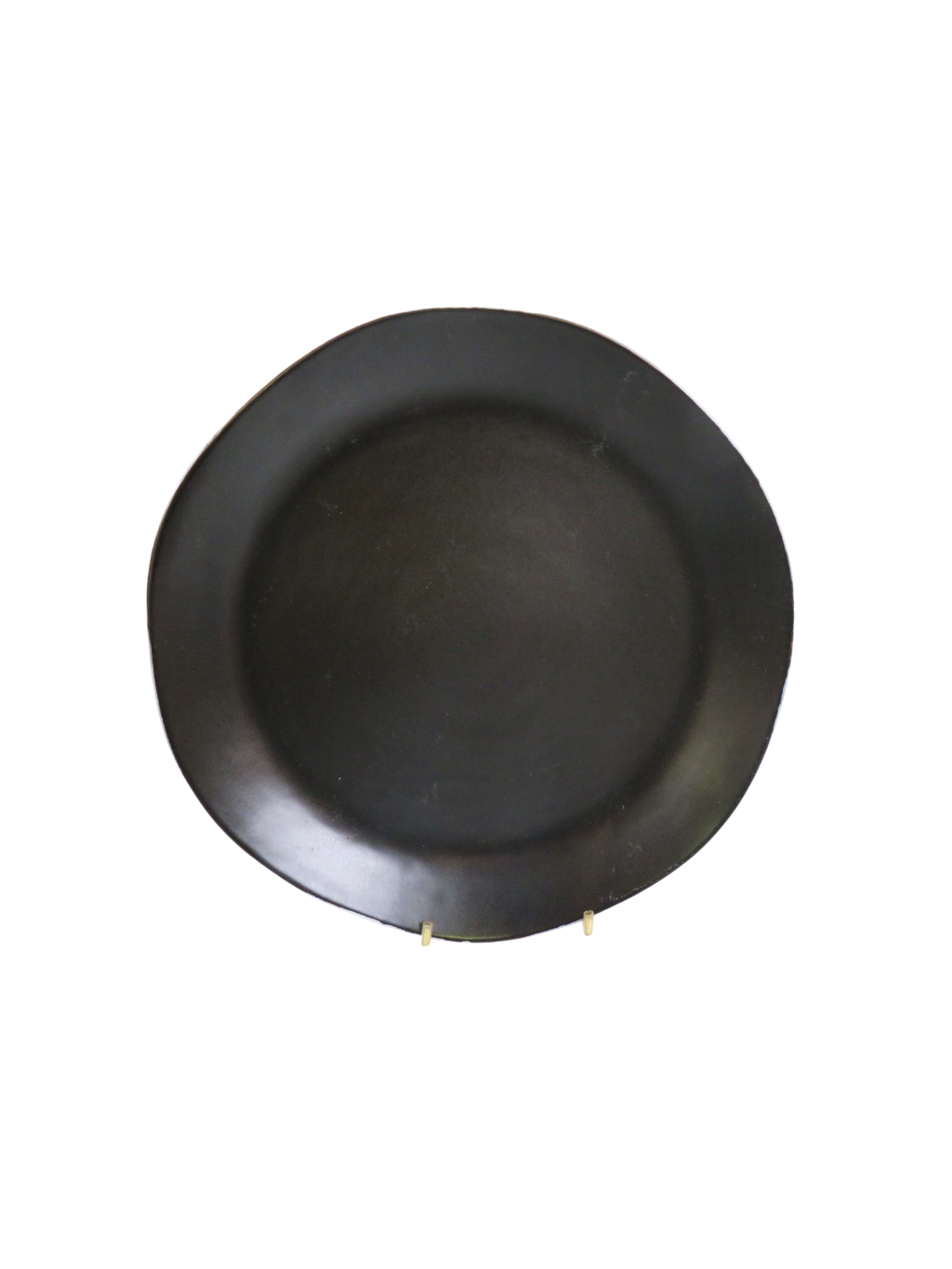 Organic Wave Dinner Plate in Black