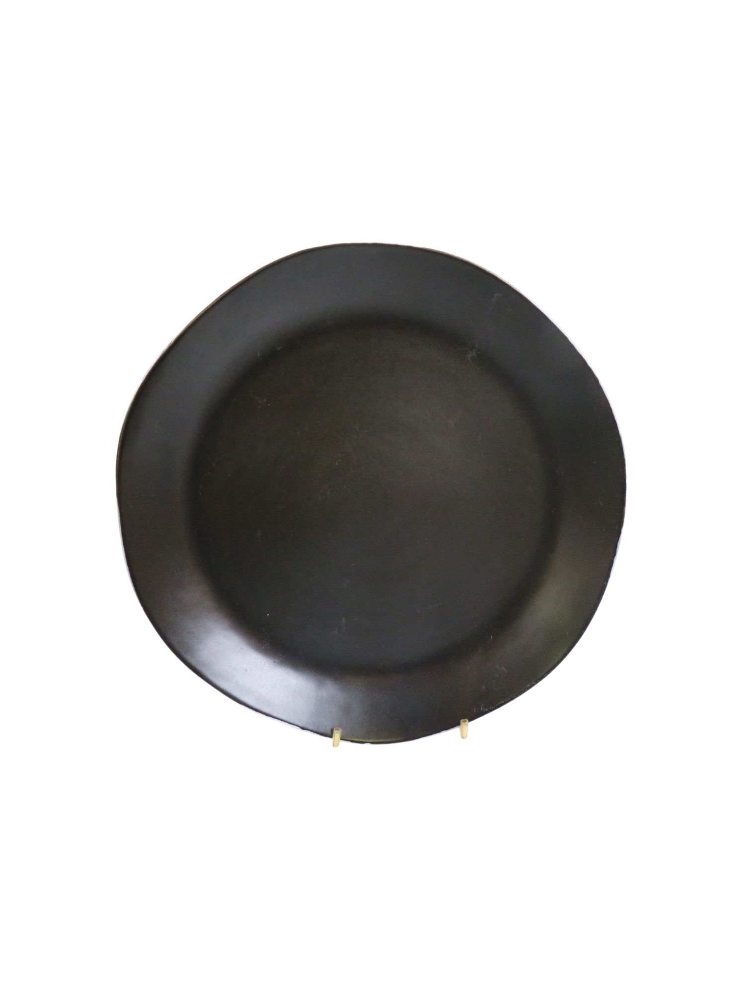 Organic Wave Dinner Plate in Black
