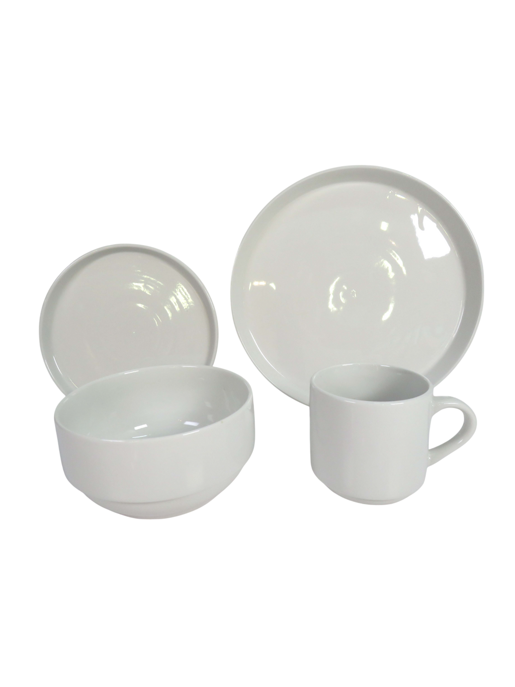 Ivory 5 Piece Dinnerware Set