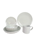 Ivory Scalloped Dinnerware Set