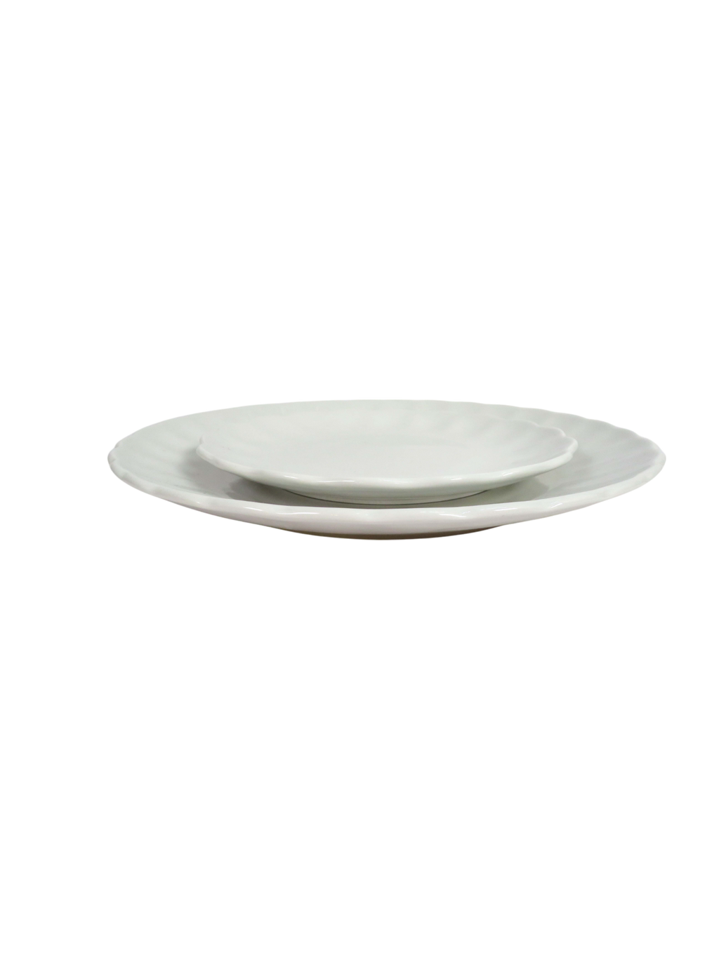 Ivory Scalloped Dinnerware Set