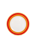 Retro Dinner Plate - Orange/Red