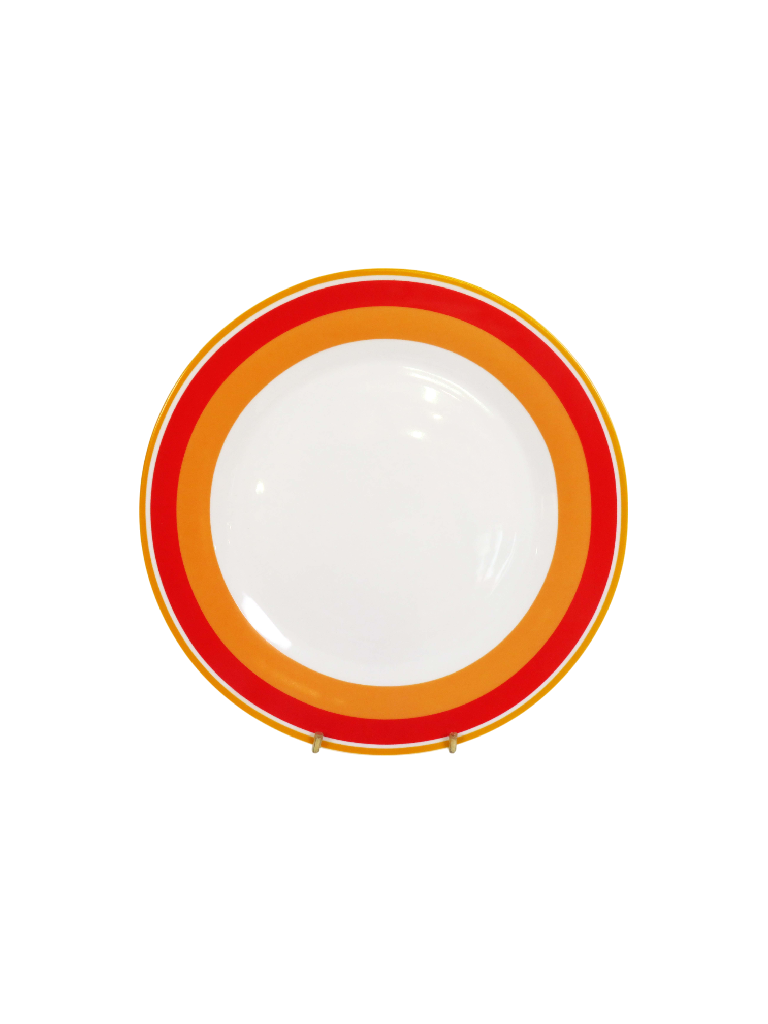 Retro Dinner Plate - Orange/Red