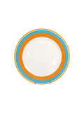 Retro Dinner Plate - Blue/Orange