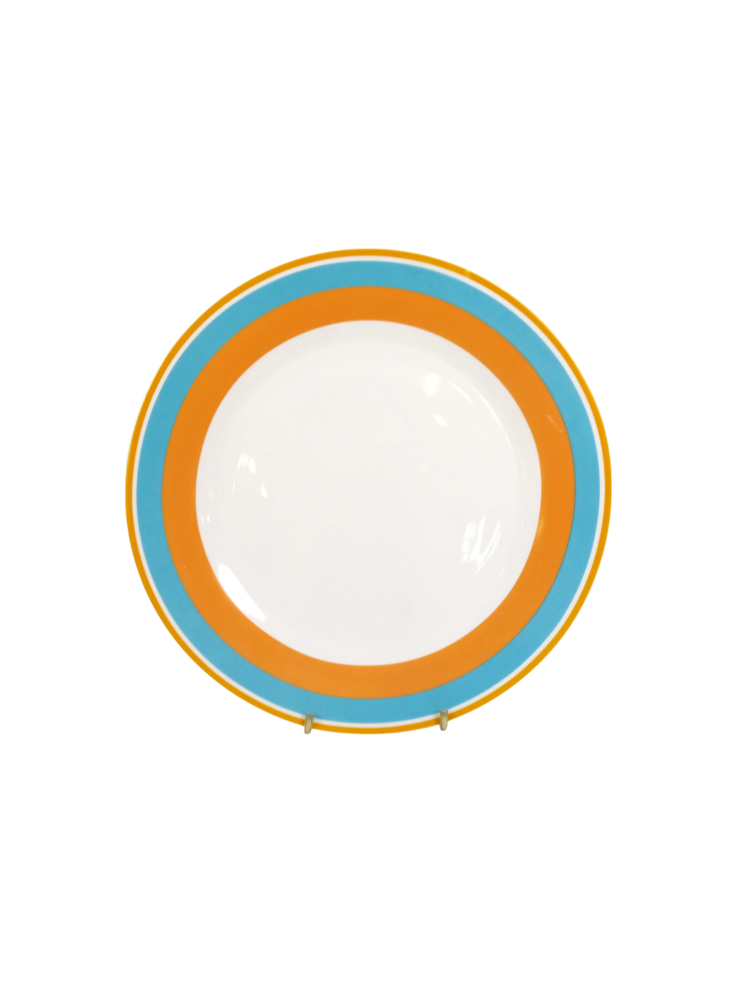 Retro Dinner Plate - Blue/Orange