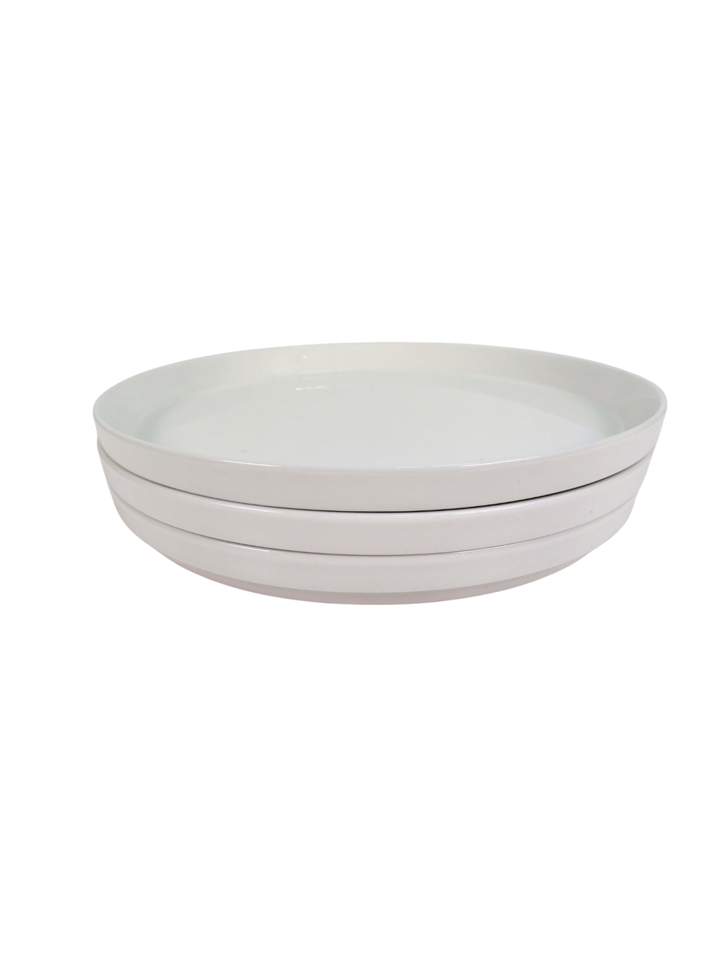 Stackable Dinner Plates - White