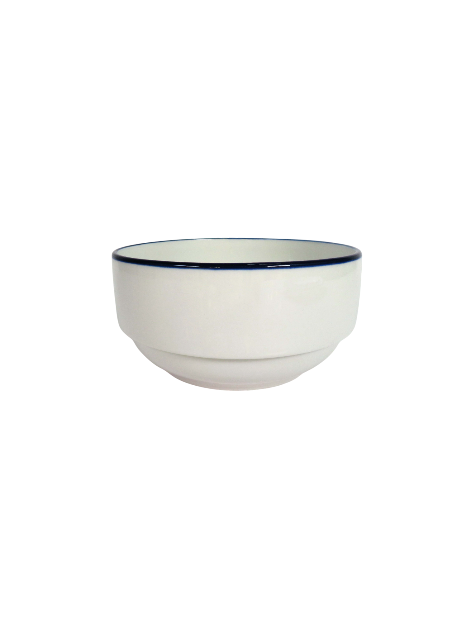 Blanc Navy Edge 4 Piece Dinnerware Set