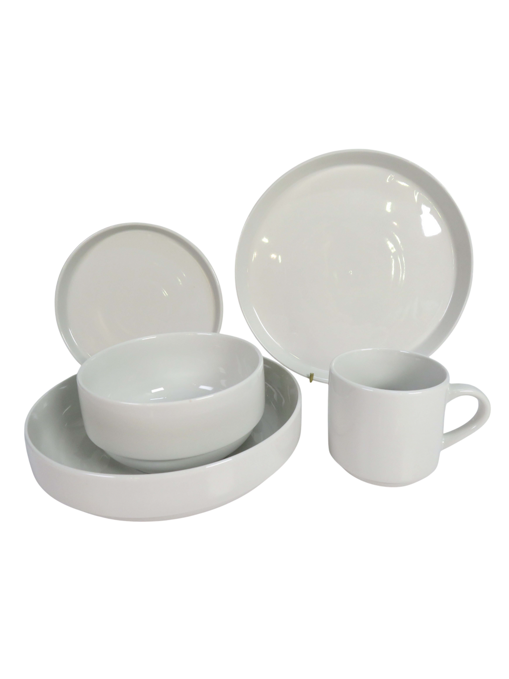 Ivory 5 Piece Dinnerware Set