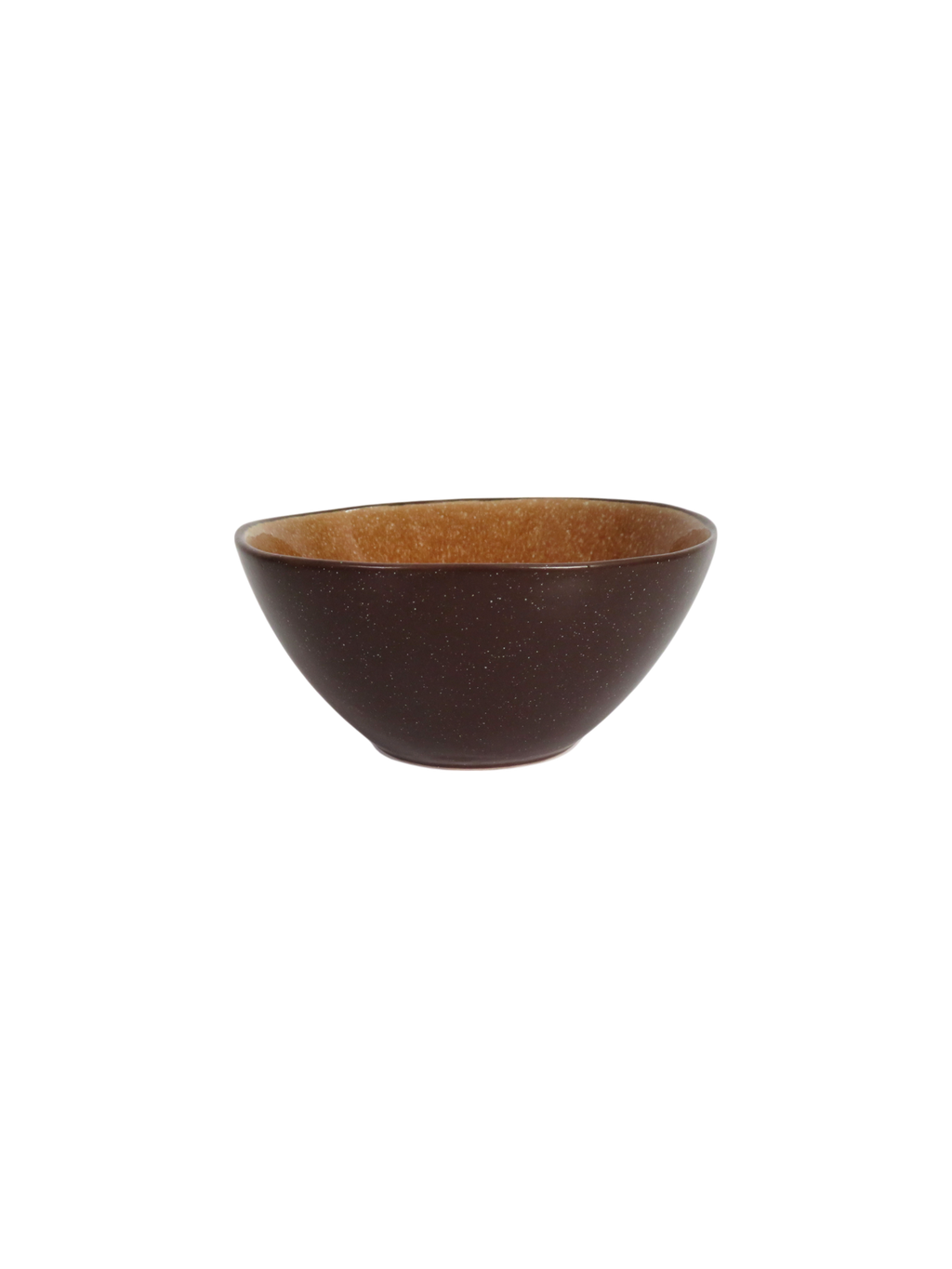 Reactive Glaze Sculpted Plate & Bowl Set in Rust