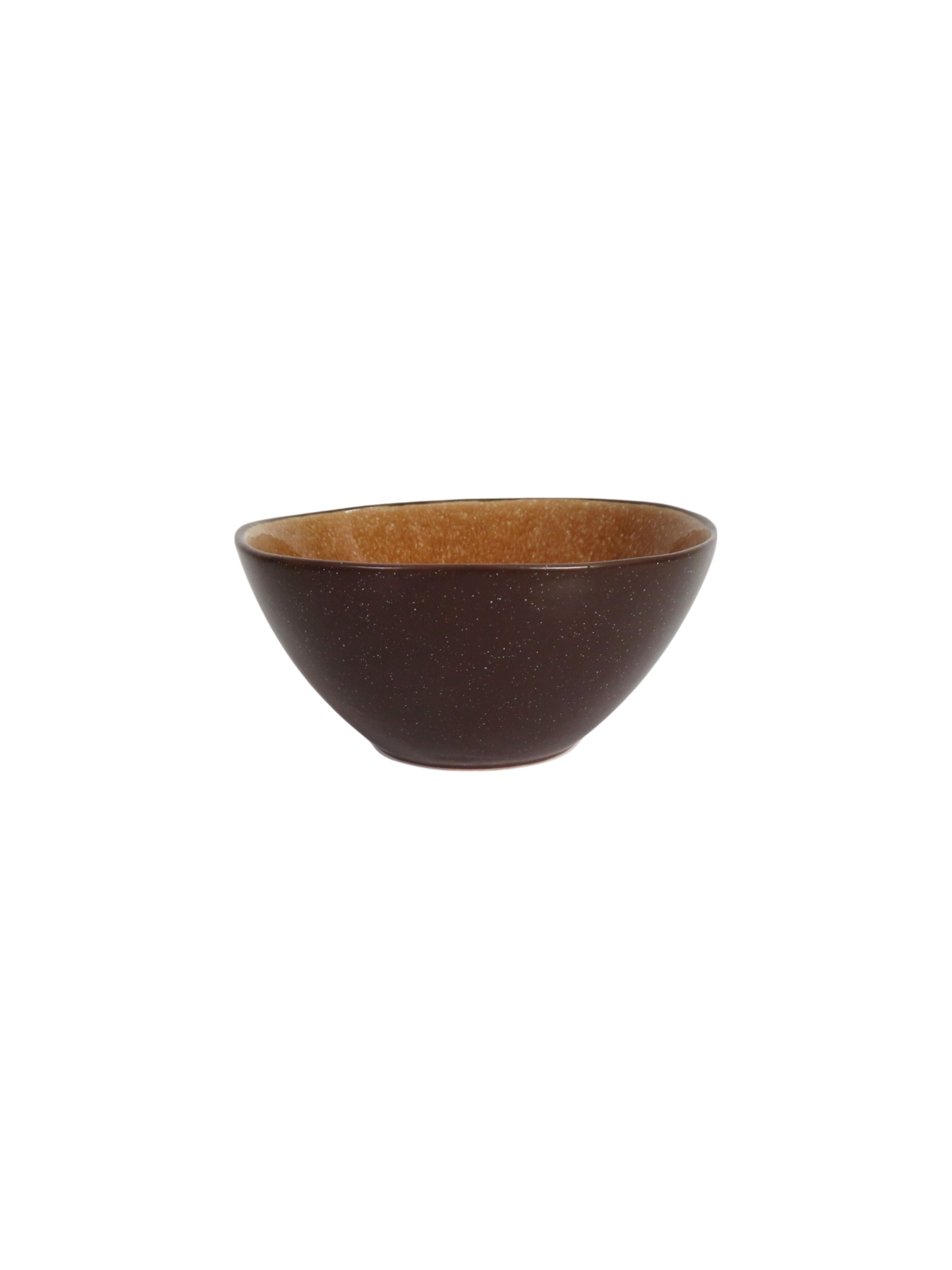 Reactive Glaze Sculpted Plate & Bowl Set in Rust