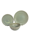 Scalloped Dinnerware Set in Sage