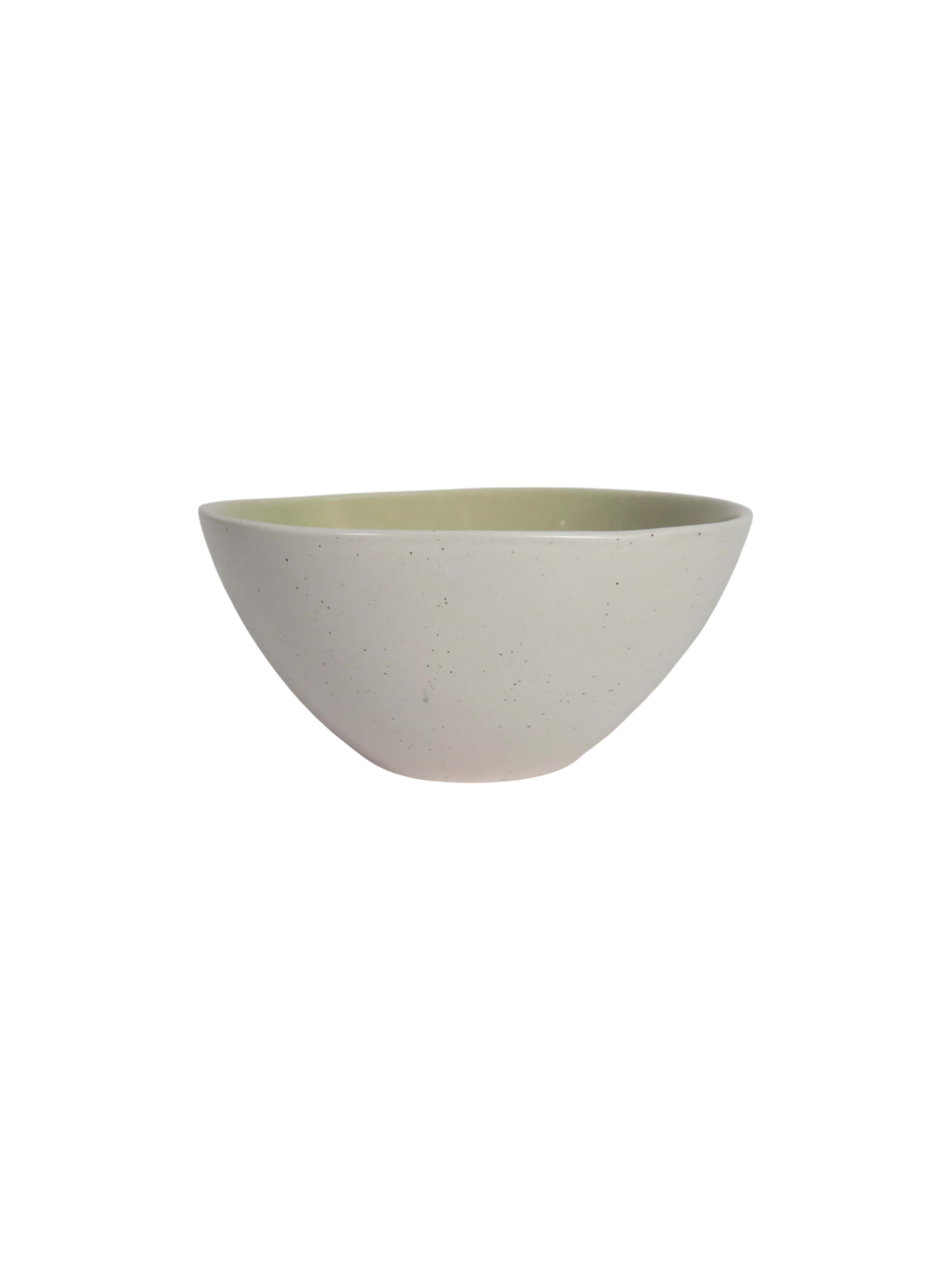 Reactive Glaze Sculpted Plate & Bowl Set in Green