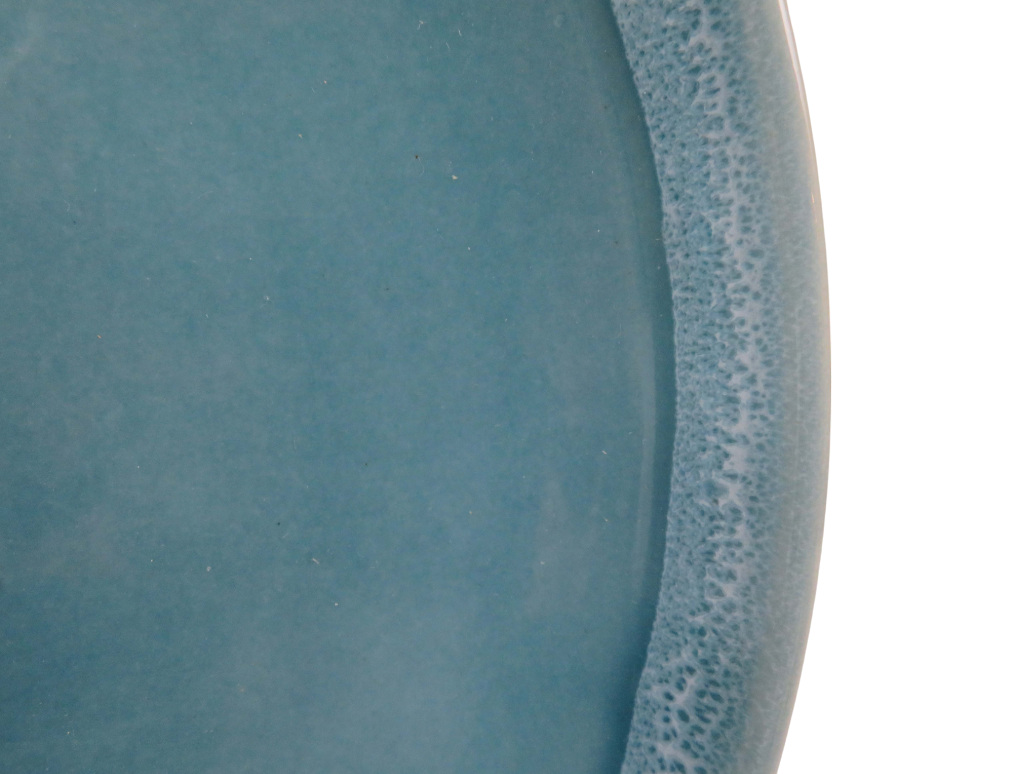 Wiped Edge Reactive Glaze Dinner Set - Blue