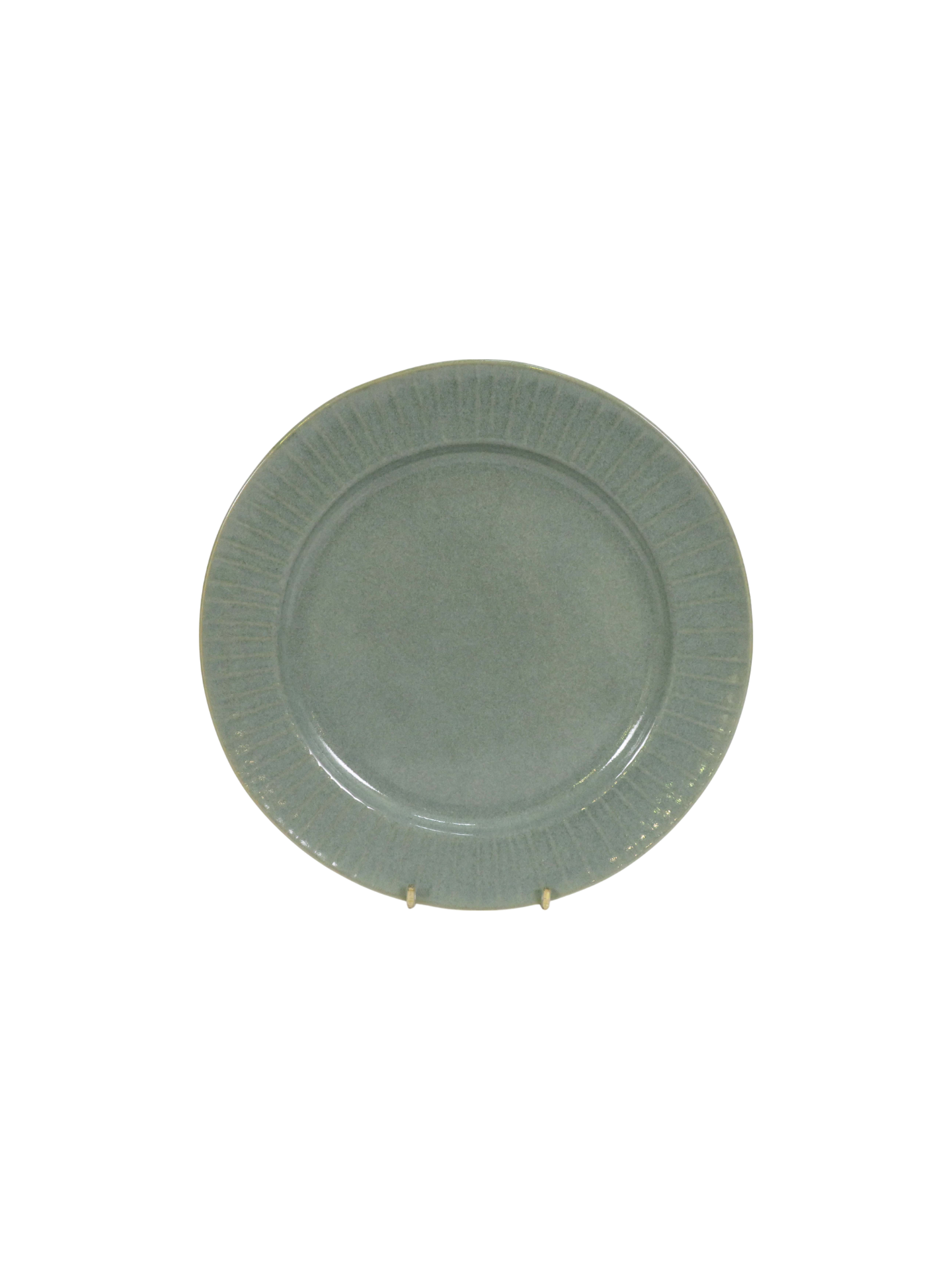 Flat Scallop Rim Dinner Set - Sage