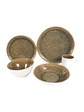 Two Sided Reactive Glaze  Dinner Set - Copper