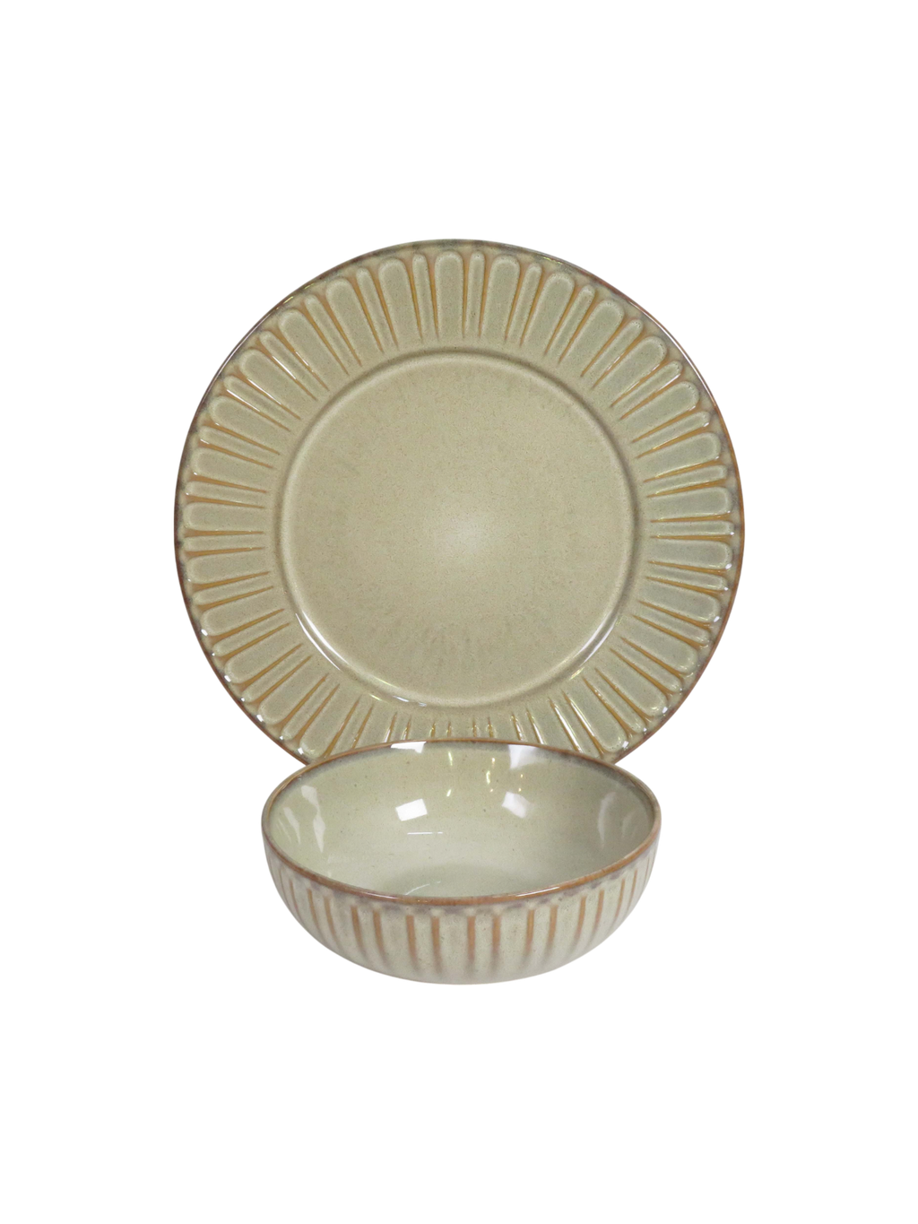 Rustic Petal Dinnerset -  Natural