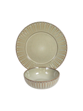Rustic Petal Dinnerset -  Natural