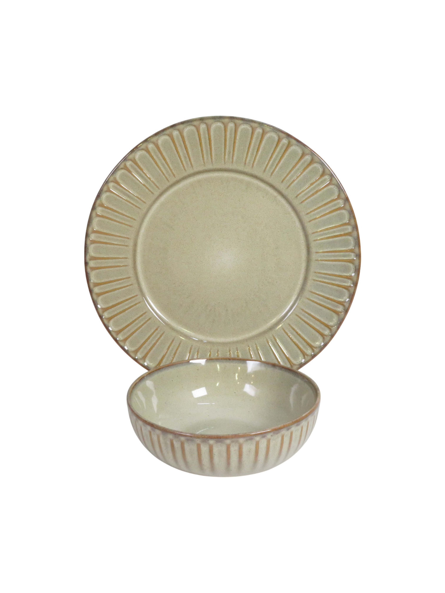 Rustic Petal Dinnerset -  Natural