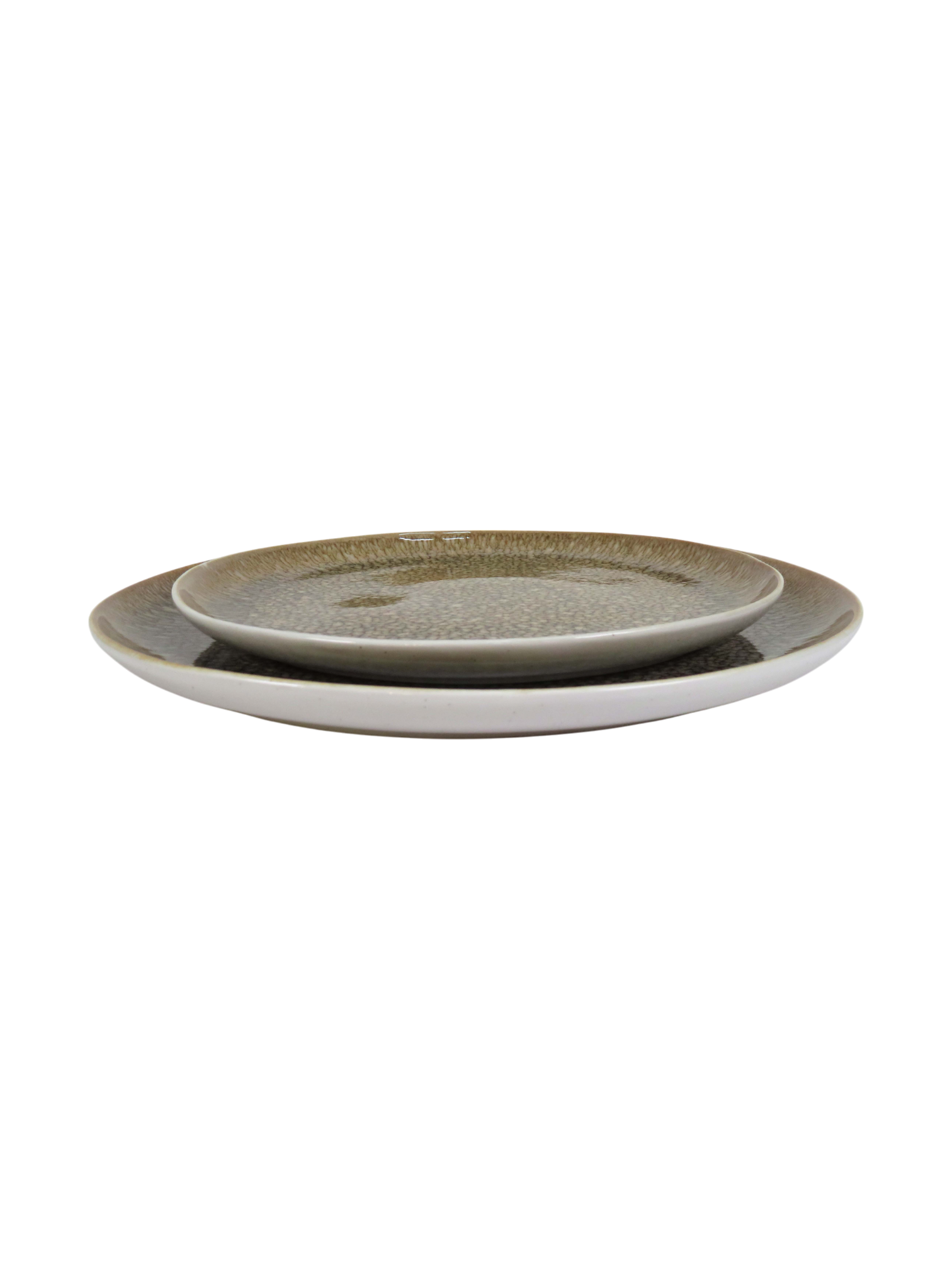 Two Sided Reactive Glaze  Dinner Set - Copper