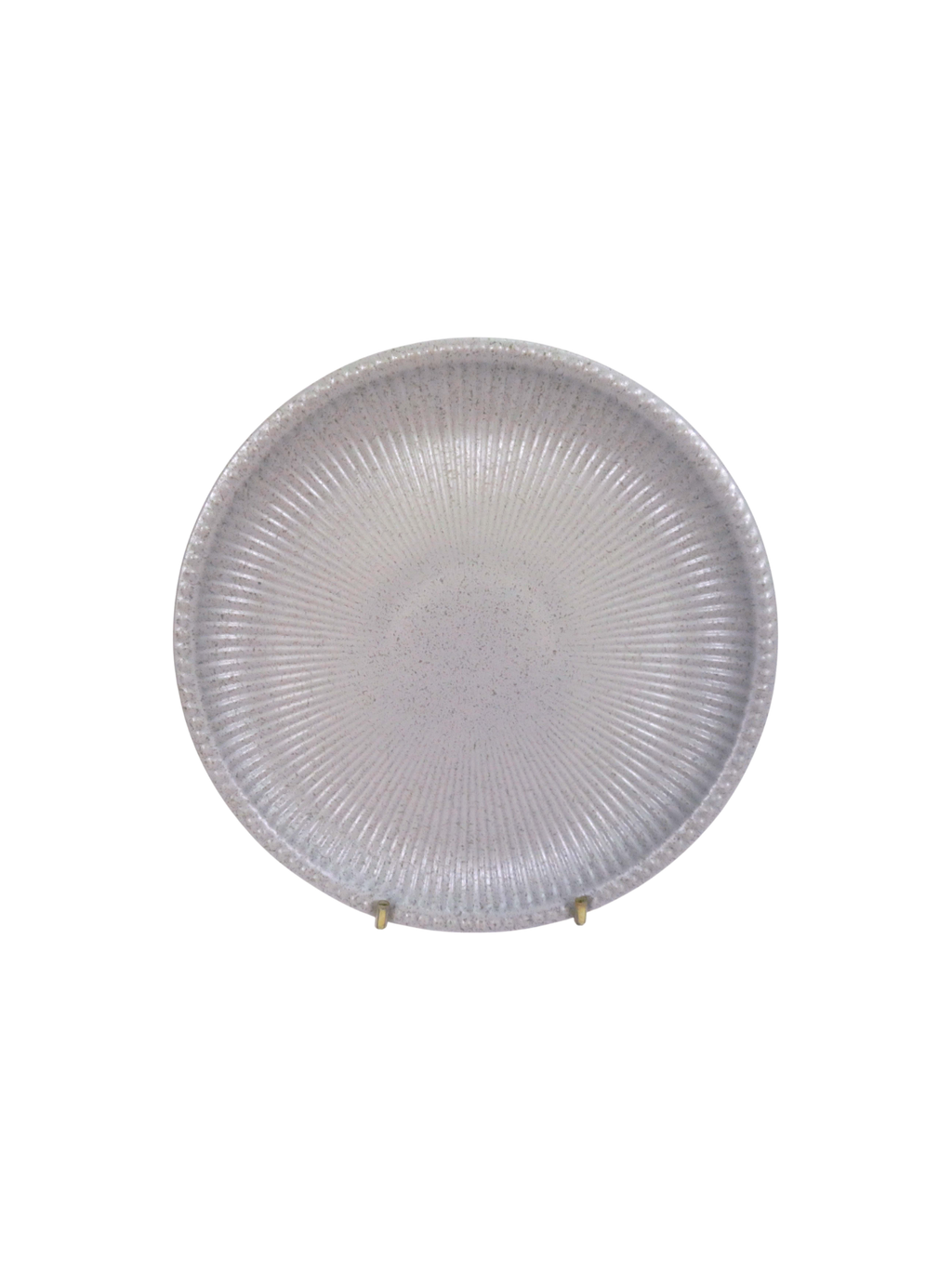 Ribbed Dinner Plate - Grey