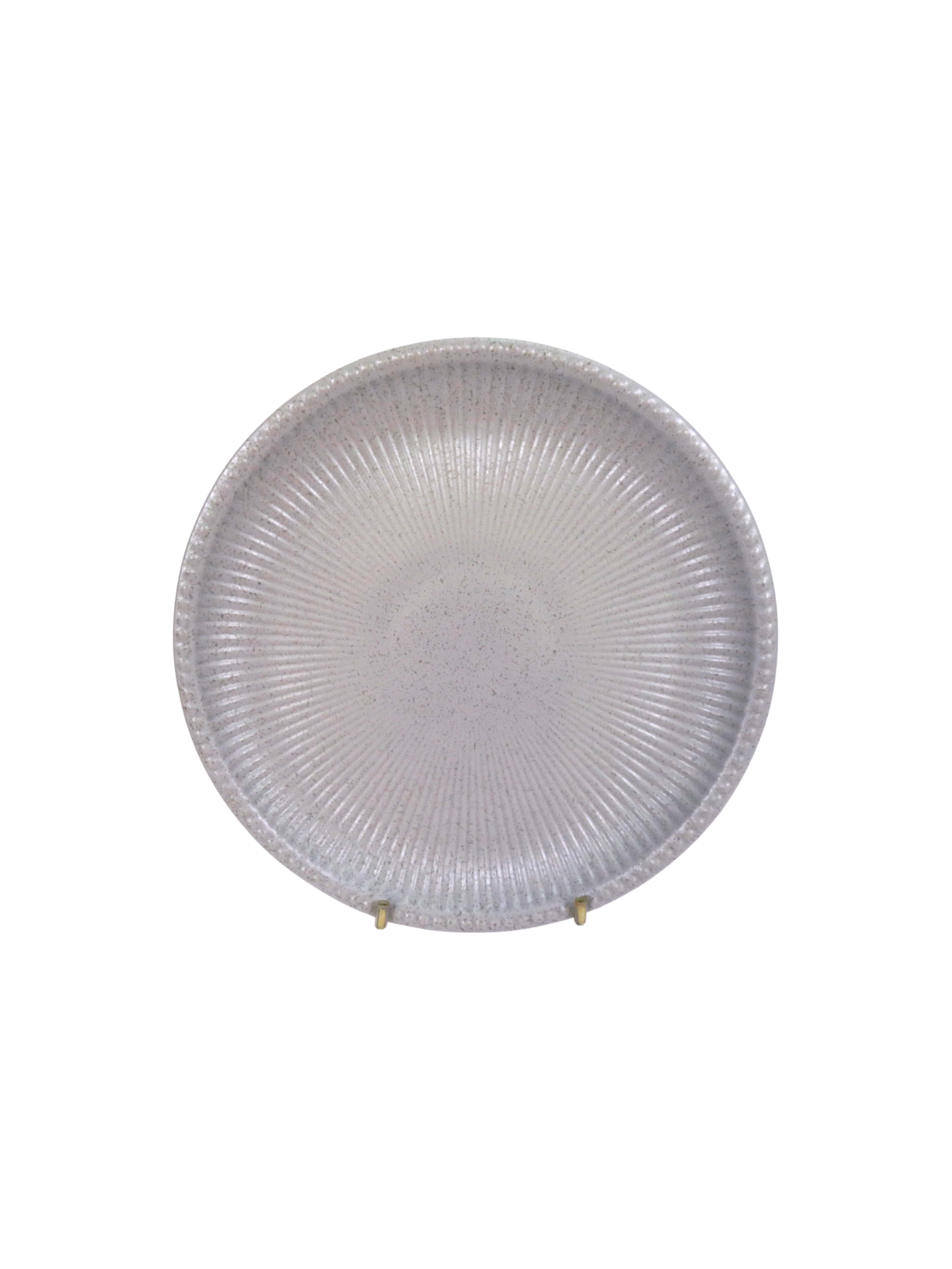 Ribbed Dinner Plate - Grey