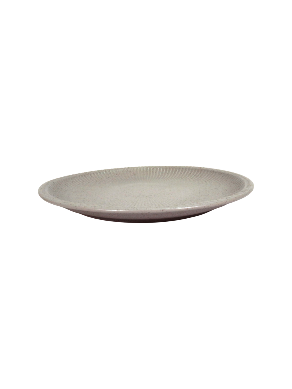 Ribbed Dinner Plate - Grey