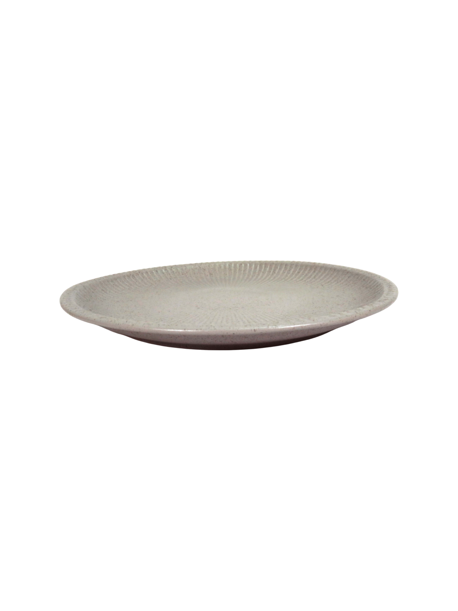 Ribbed Dinner Plate - Grey