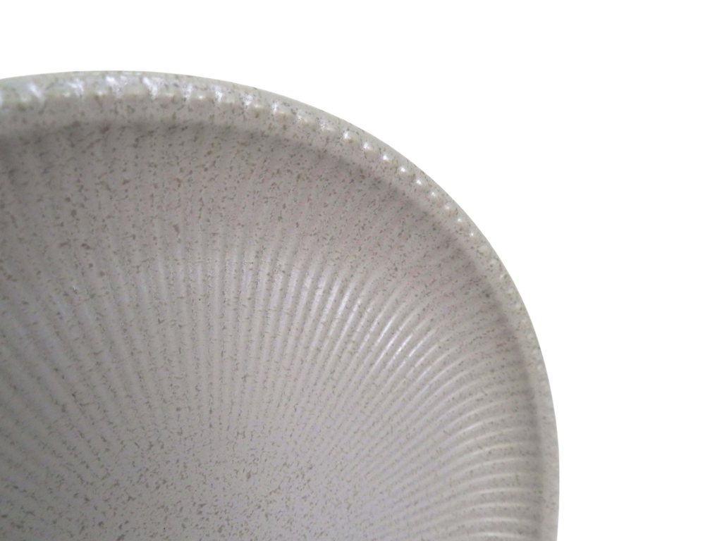 Ribbed Dinner Plate - Grey