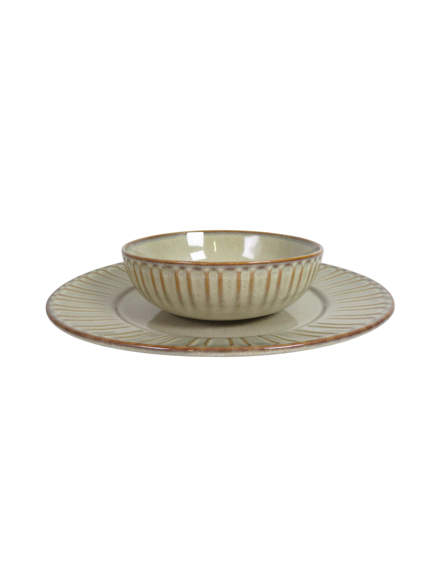 Rustic Petal Dinnerset -  Natural
