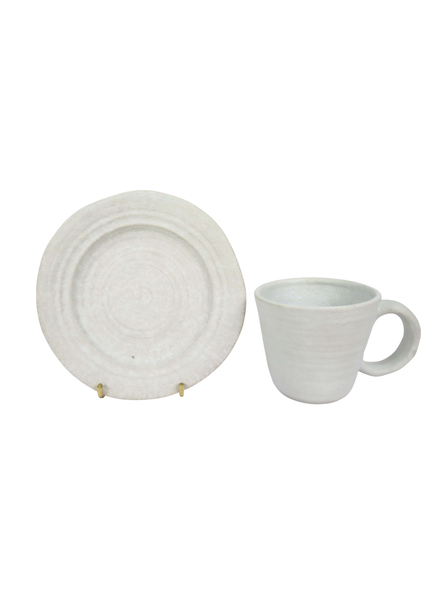 Natural Textured Teacup & Saucer